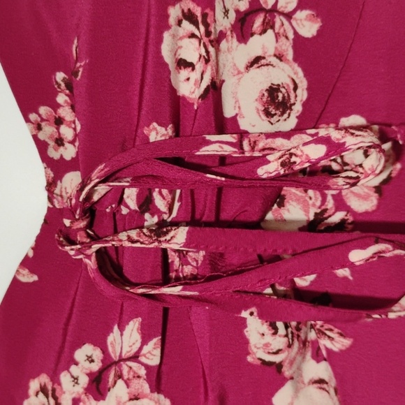 Lily Rose White and Burgundy Ruffled Sundress - Picture 7 of 15